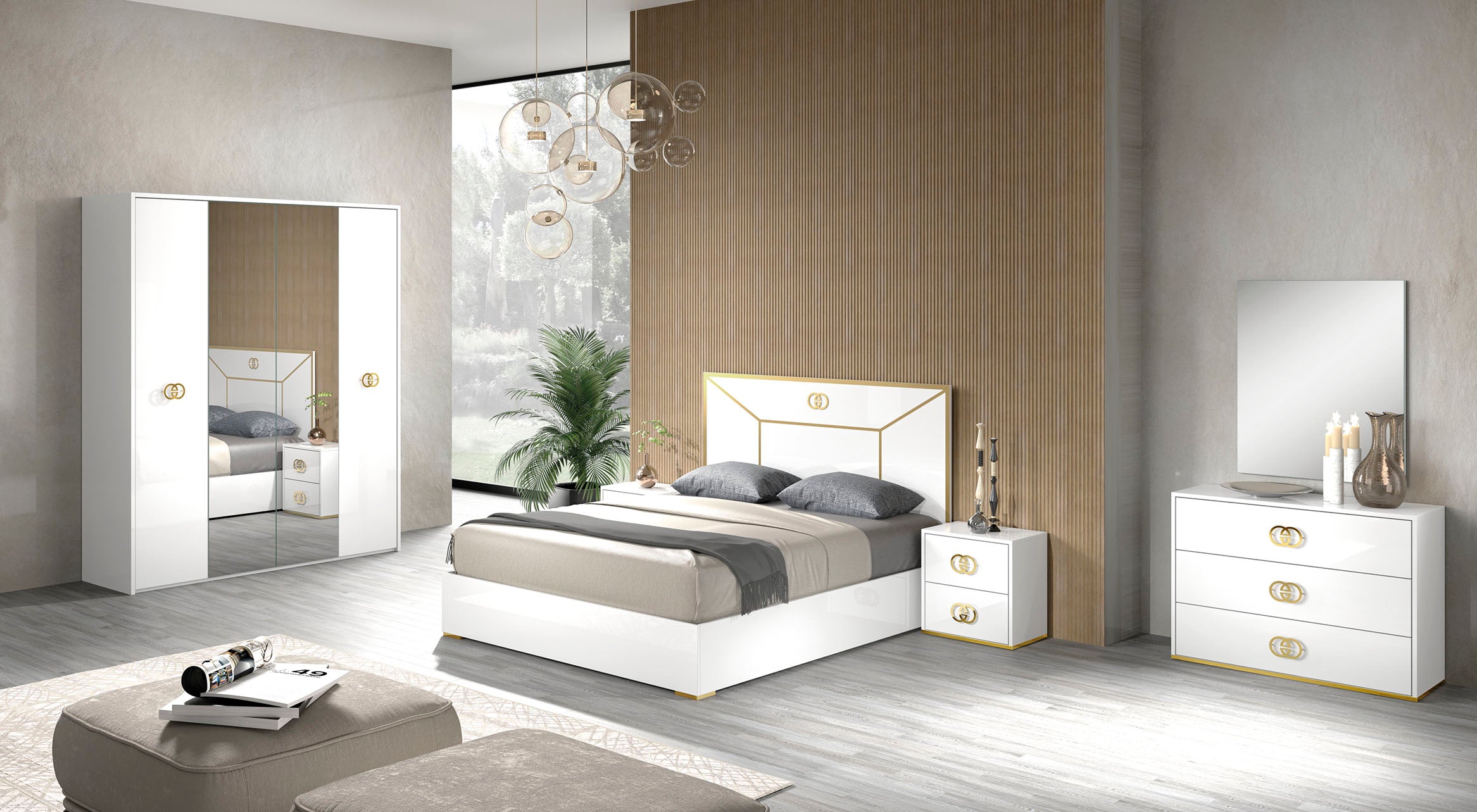 WŁOSKIE ŁÓŻKO VOGUE 150 CM / ACCA DESIGN - Meblowy Sklep Internetowy Inventio