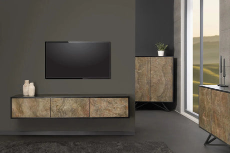SZAFKA WISZĄCA MOUNTAIN SOUL KAMIEŃ 160 CM / 44341 / INVICTA INTEIOR Invicta Interior