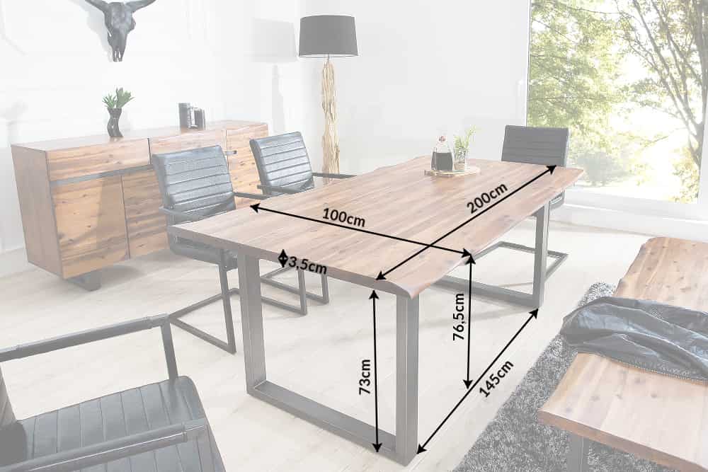 Stół Genesis 200cm Akacja / 36759 / INVICTA INTERIOR - Meblowy Sklep Internetowy Inventio