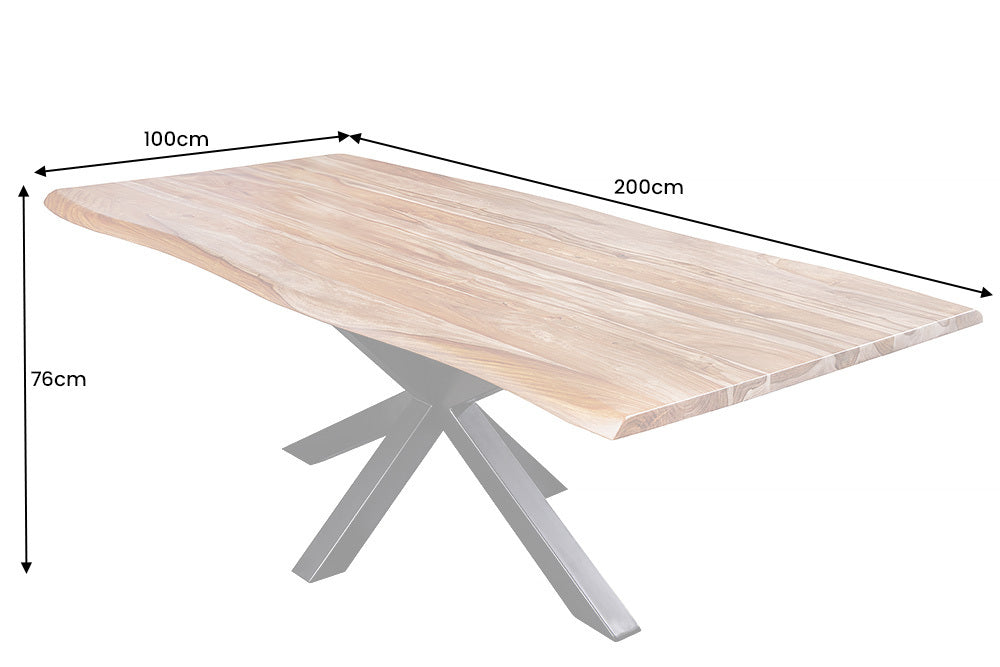 STÓŁ DO JADALNI SPIDER SHEESHAM 200 CM / 43700 / INVICTA INTERIOR - Meblowy Sklep Internetowy Inventio