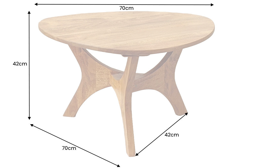 STOLIK KAWOWY ARCHITECTURE AKACJA 70 CM / 43739 INVICTA INTERIOR - Meblowy Sklep Internetowy Inventio