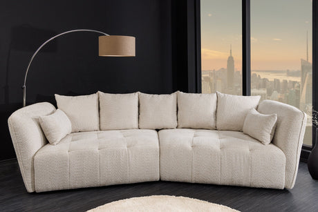 SOFA ROYAL 295 CM BEŻOWA / 44336 / INVICTA INTERIOR -  Meblowy Sklep Internetowy Inventio