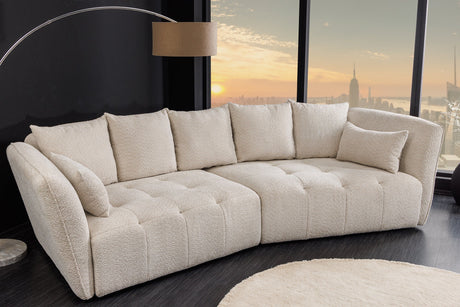 SOFA ROYAL 295 CM BEŻOWA / 44336 / INVICTA INTERIOR -  Meblowy Sklep Internetowy Inventio
