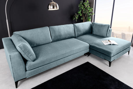 SOFA SIGNUM 3 OSOBOWA NIEBIESKA ( TURKUSOWA ) / 44535 / INVICTA INTERIOR -  Meblowy Sklep Internetowy Inventio