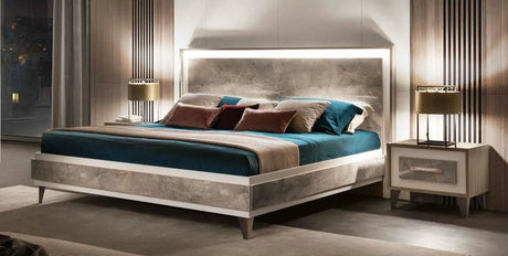 AMBRA WŁOSKIE ŁÓŻKO KING SIZE WOODEN 224CM / ADORA ARREDOCLASSIC