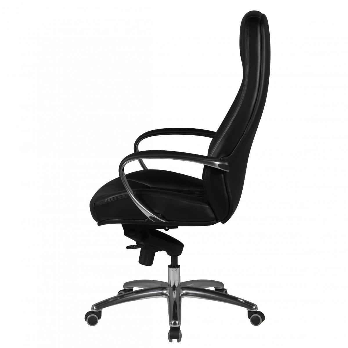AMSTYLE FOTEL BIUROWY AUSTIN SKÓRA NATURALNA CZARNY / SPM1.298