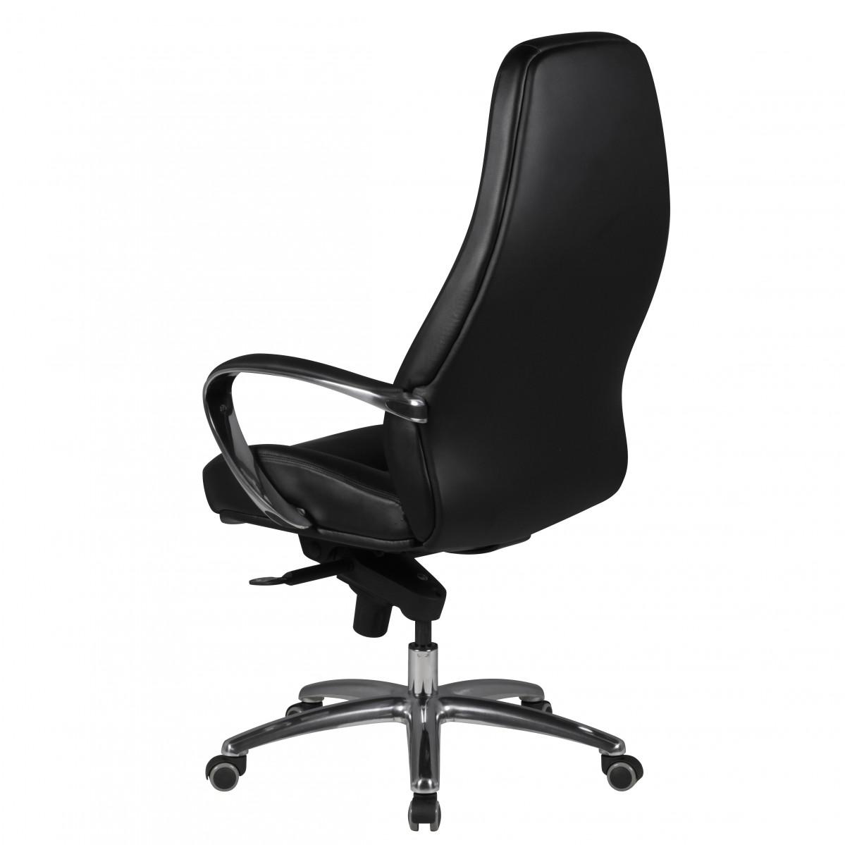 AMSTYLE FOTEL BIUROWY AUSTIN SKÓRA NATURALNA CZARNY / SPM1.298