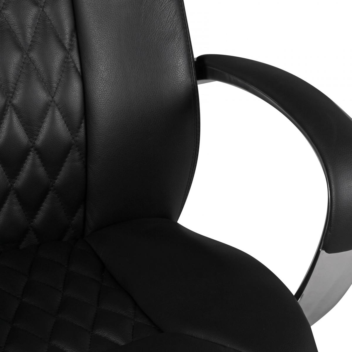 AMSTYLE FOTEL BIUROWY AUSTIN SKÓRA NATURALNA CZARNY / SPM1.298