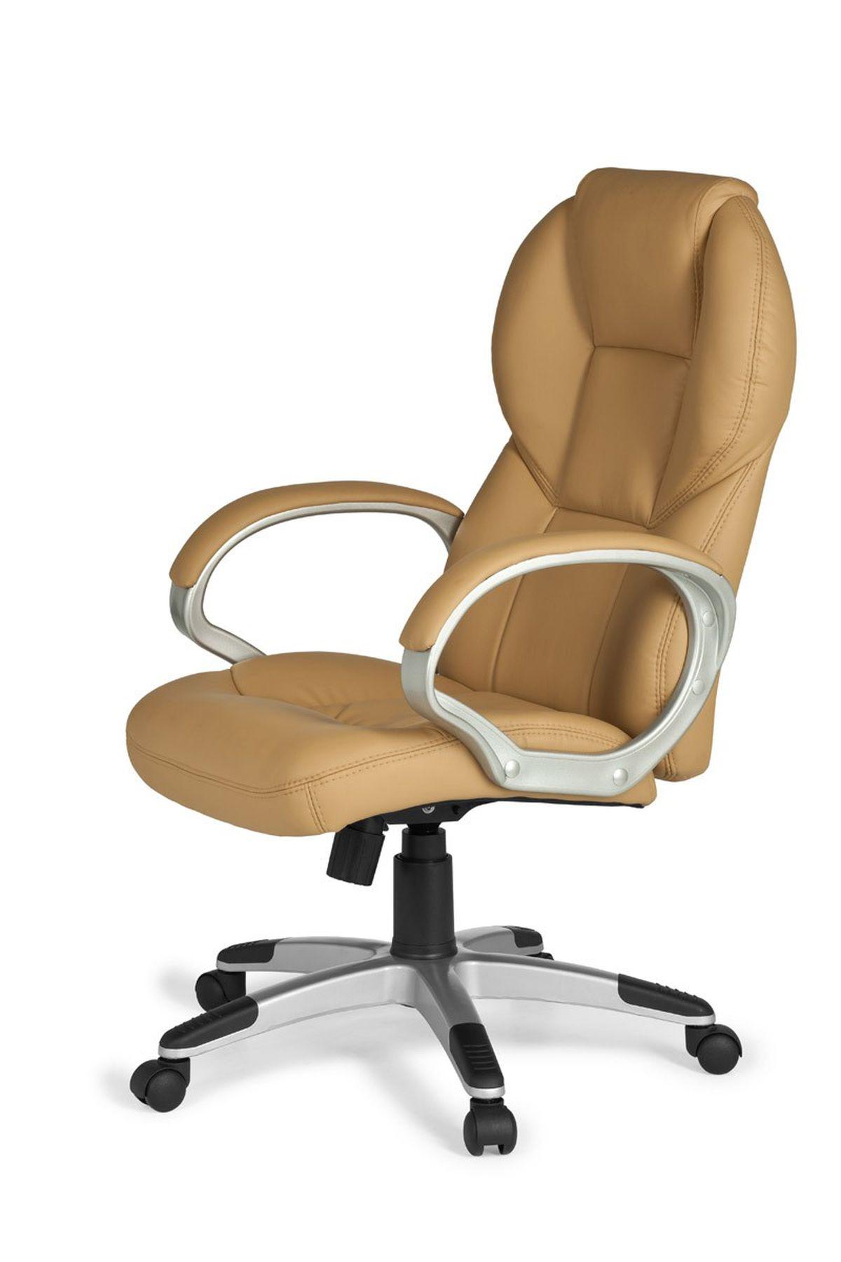 AMSTYLE fotel biurowy karmel SPM1.223