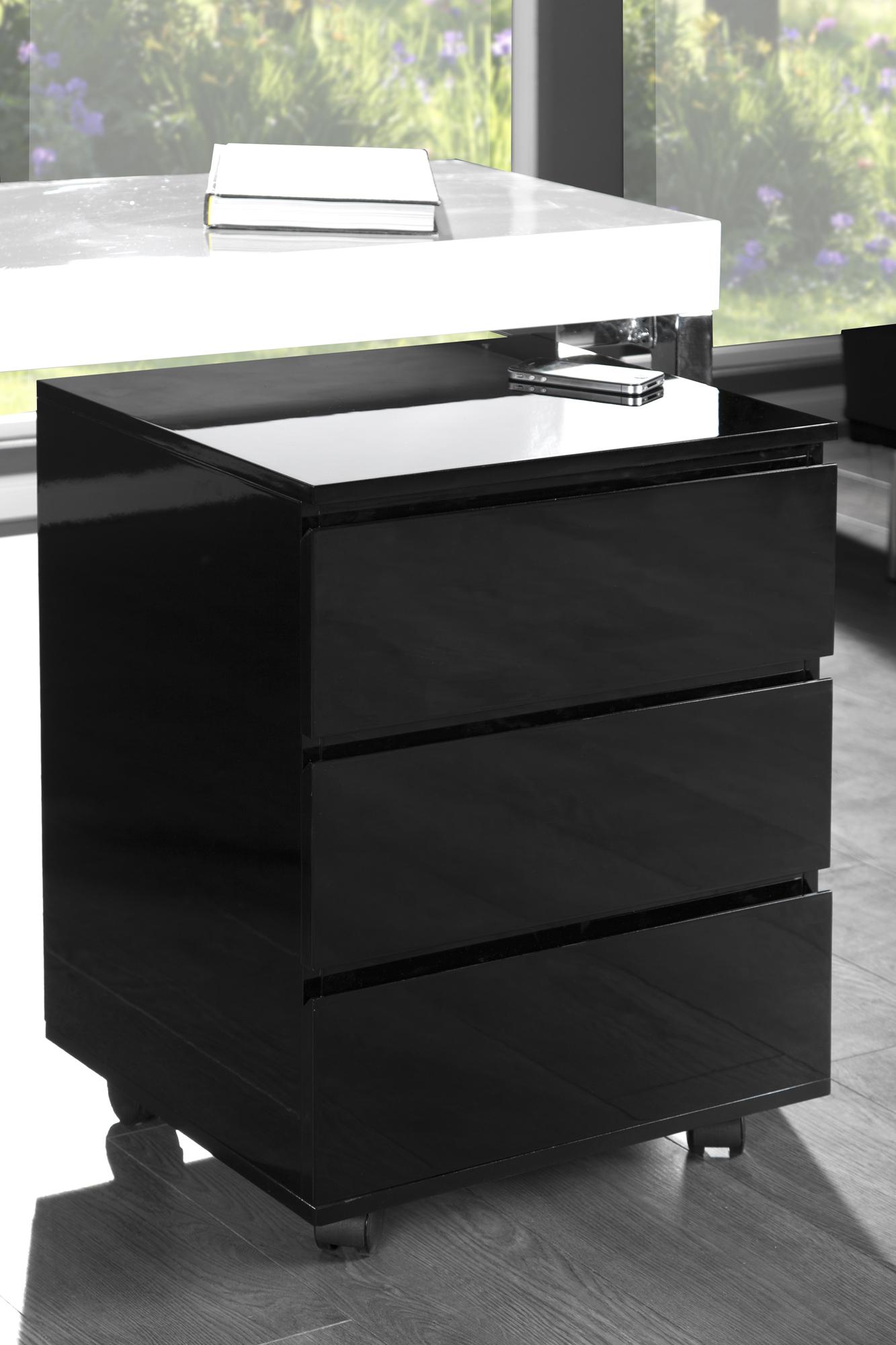 BIURKO BLAT SZKLANY CZARNY / 38381 / INVICTA INTERIOR