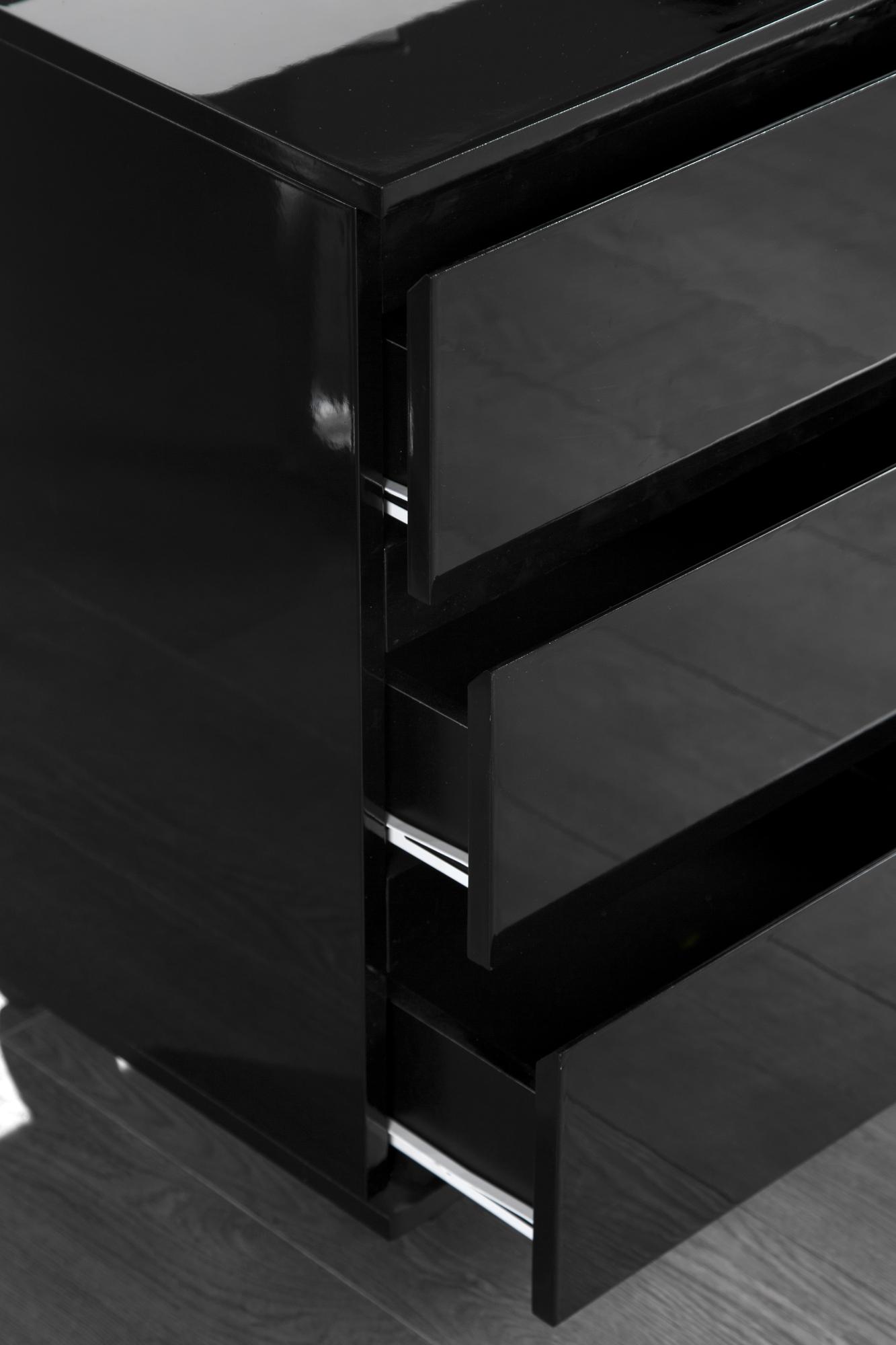 BIURKO BLAT SZKLANY CZARNY / 38381 / INVICTA INTERIOR