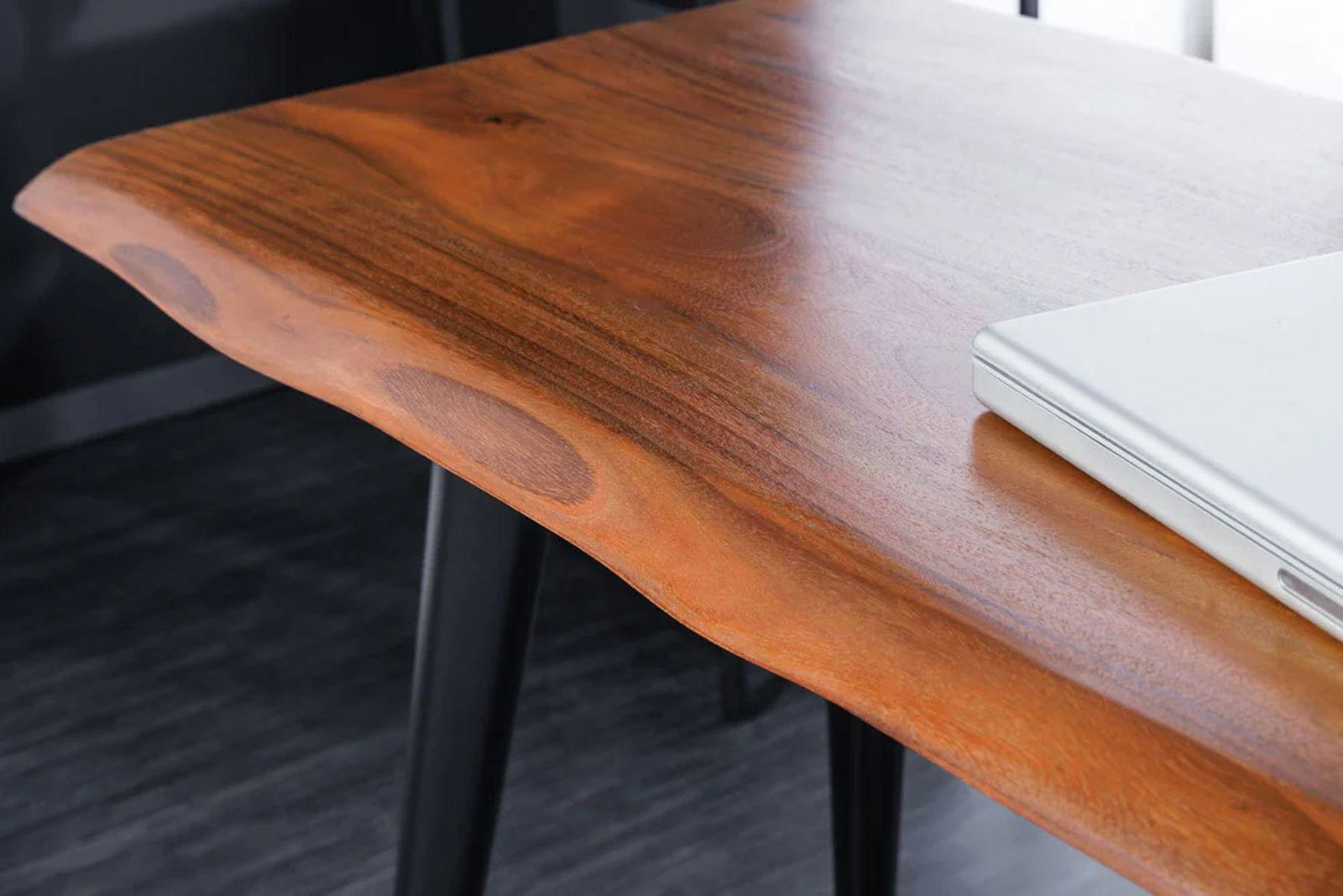 BIURKO DREWNO AKACJOWE 110 CM / 42374  / INVICTA INTERIOR