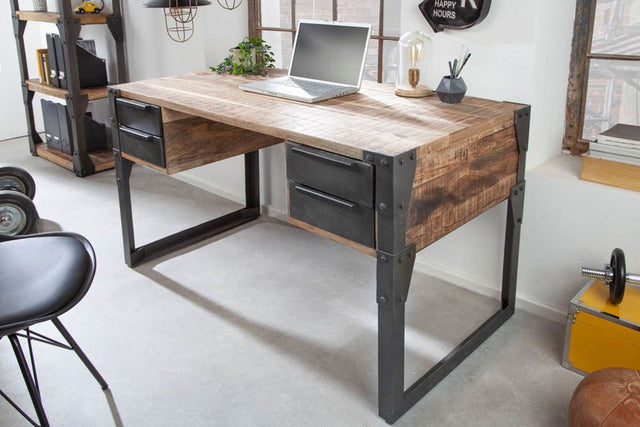 BIURKO FACTORY 135 CM NATURALNE MANGO / 40548 / 36768  / INVICTA INTERIOR