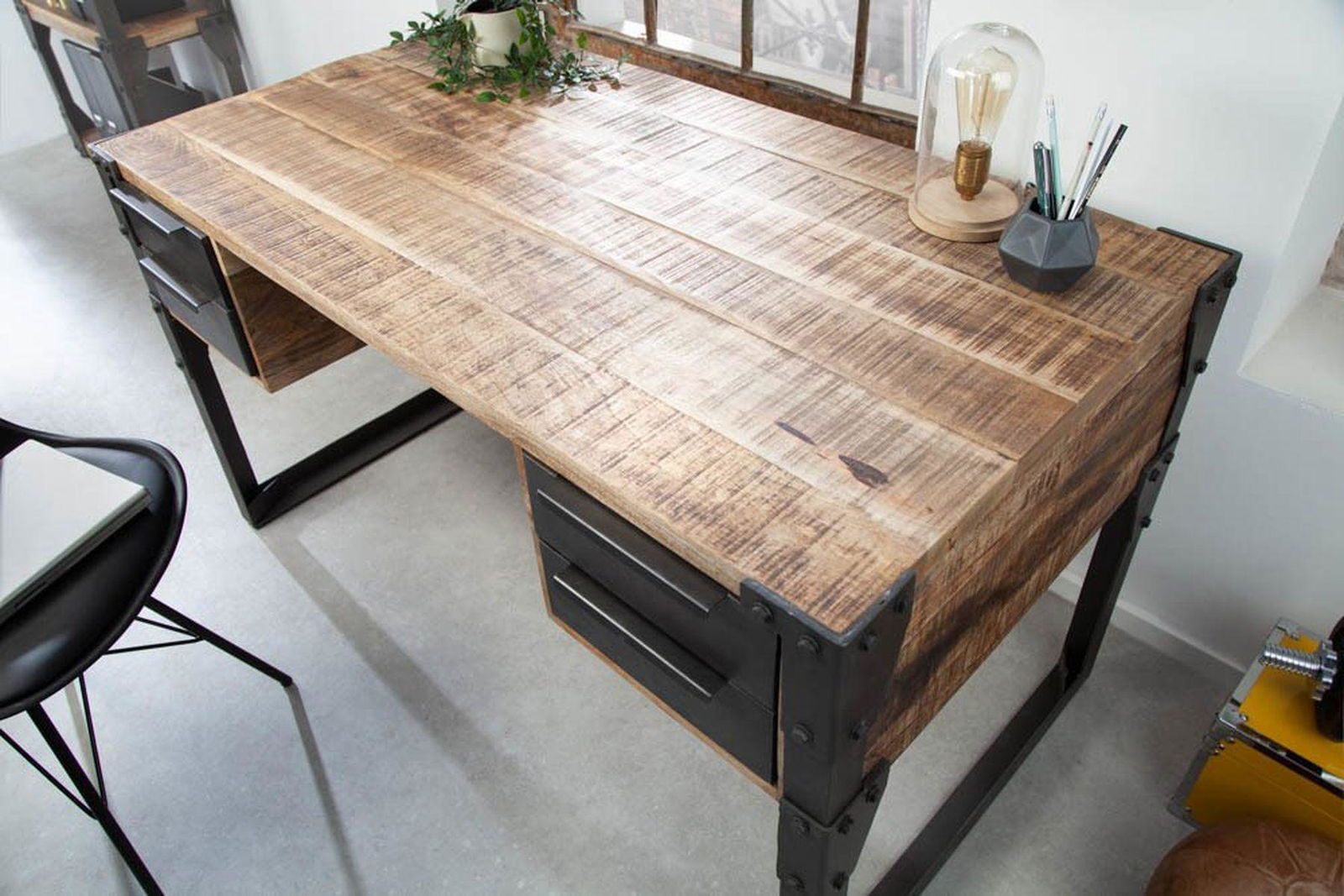 BIURKO FACTORY 135 CM NATURALNE MANGO / 40548 / 36768  / INVICTA INTERIOR