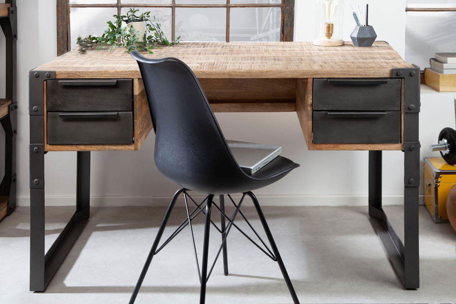 BIURKO FACTORY 135 CM NATURALNE MANGO / 40548 / 36768  / INVICTA INTERIOR