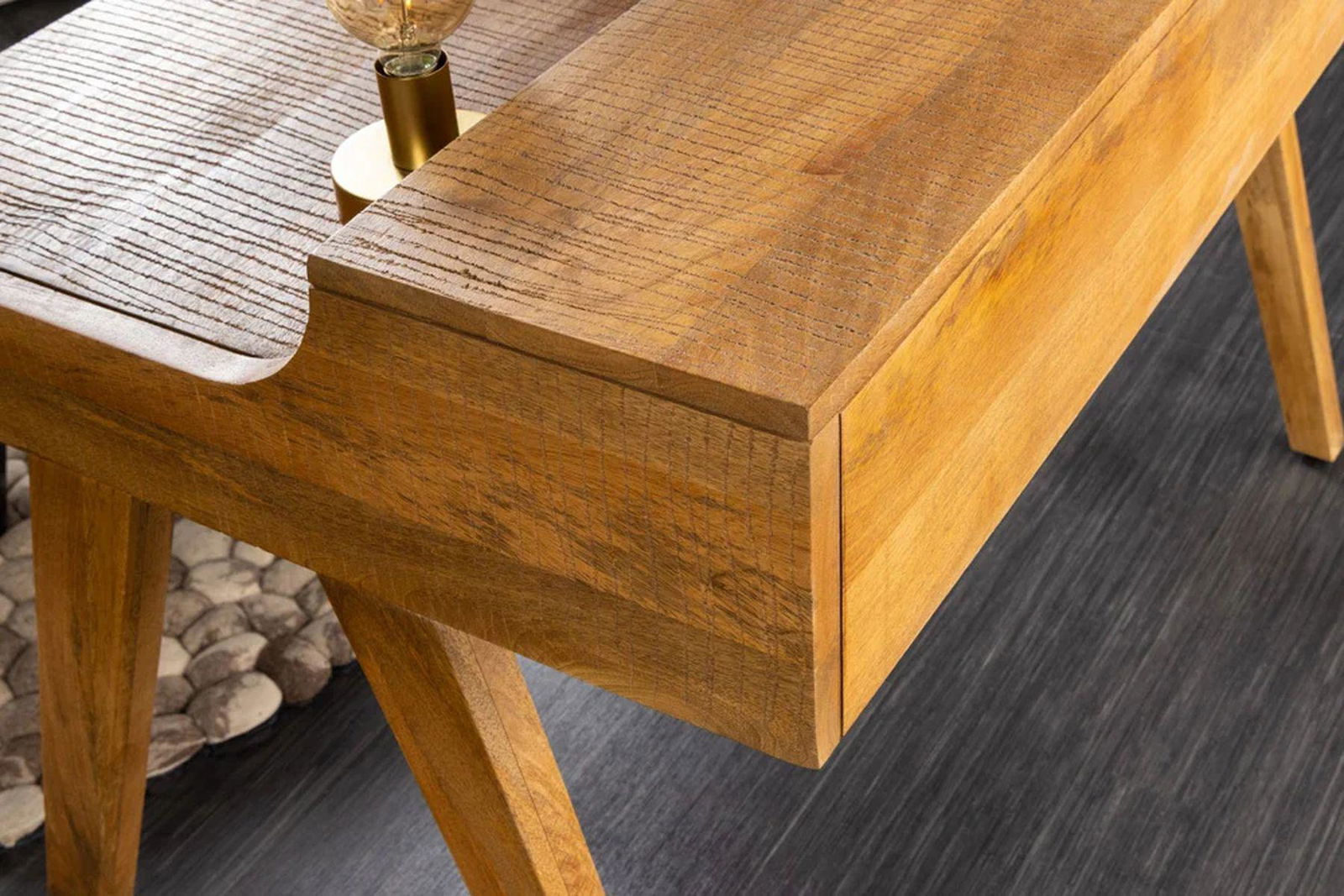 BIURKO MONSOON MANGO 120 CM / 41165  / INVICTA INTERIOR