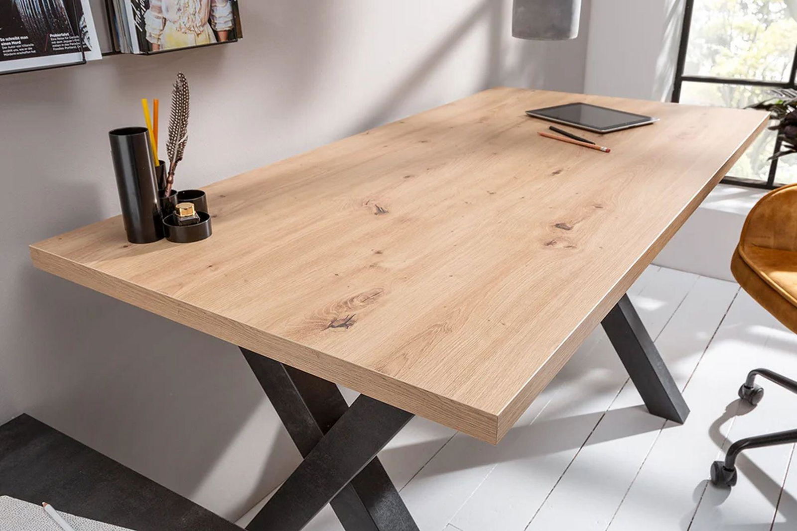 BIURKO MONTREAL 120 CM OPTYKA DĄB 41837  / INVICTA INTERIOR