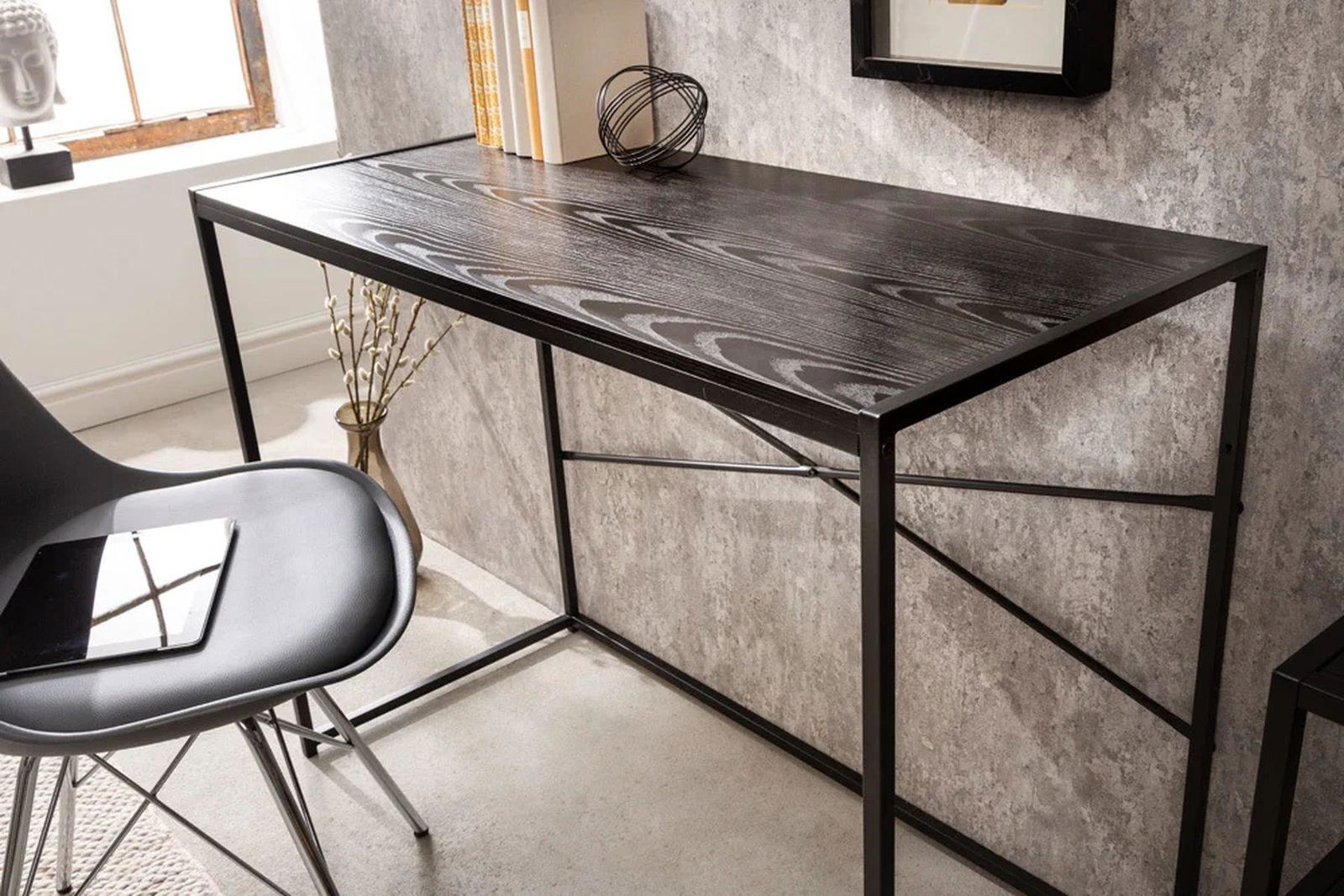 BIURKO SLIM LINE JESION CZARNY  / 42017  / INVICTA INTERIOR