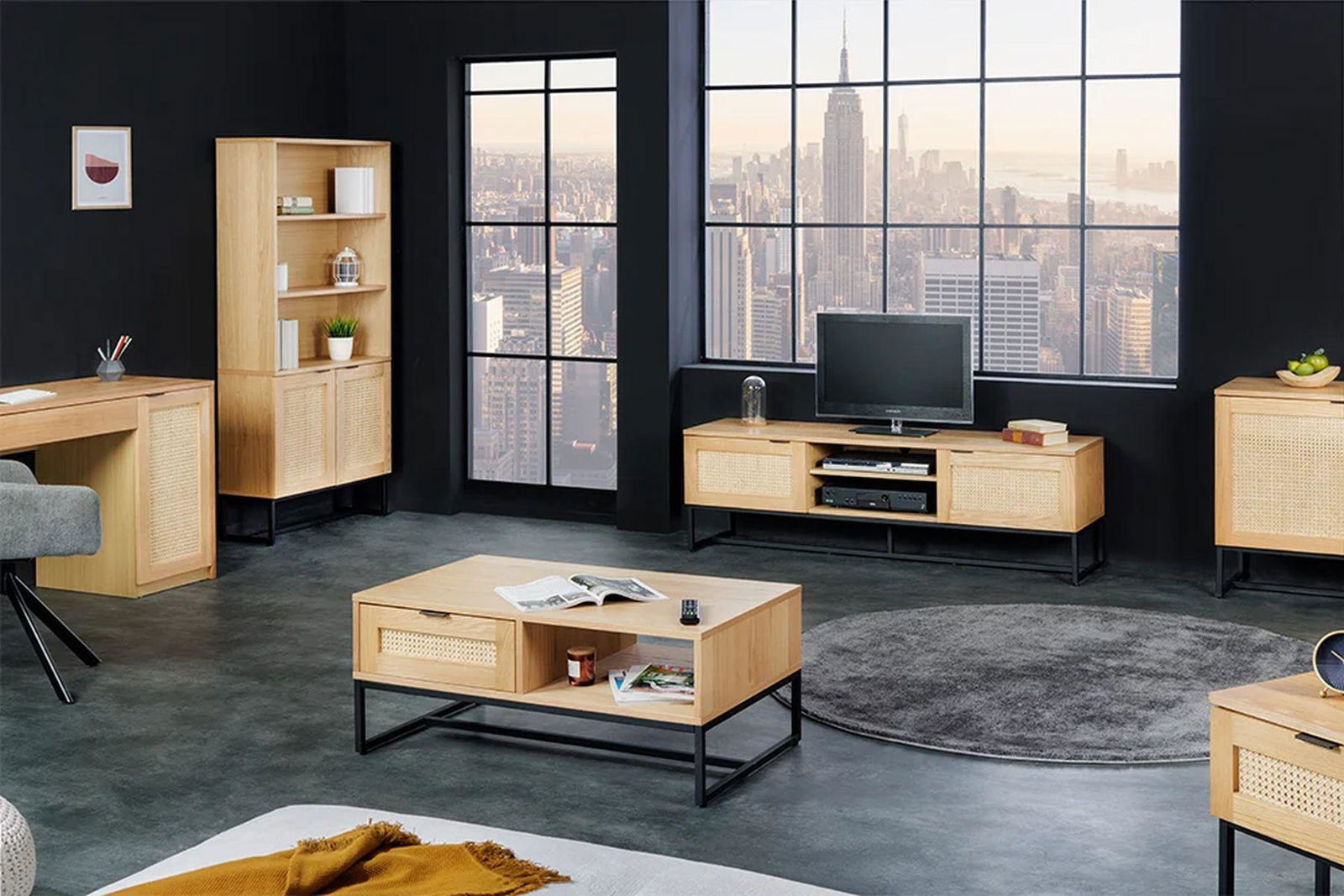 BIURKO VIENER PLECIONKA WIEDEŃSKA 120 CM / 41614  / INVICTA INTERIOR