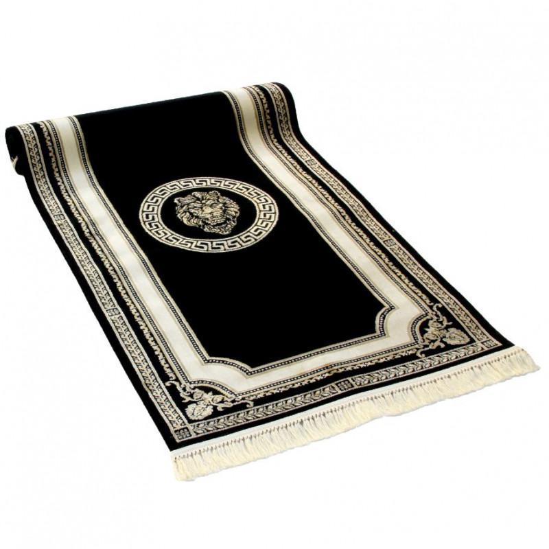Dywan do holu z meandrem Versace + LEW czarny 80/200