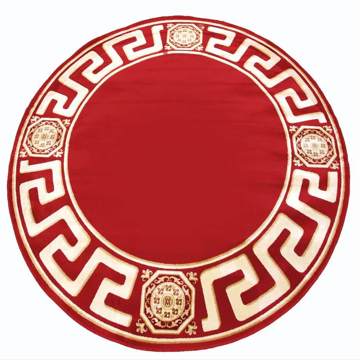 Dywan z meandrem Versace czerwony 152