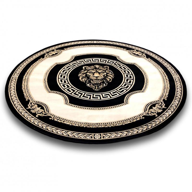 Dywan z meandrem Versace + lew czarny 200