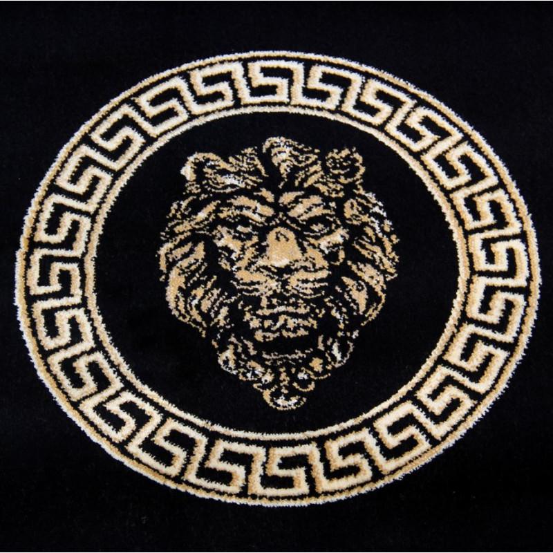 Dywan z meandrem Versace + lew czarny 200
