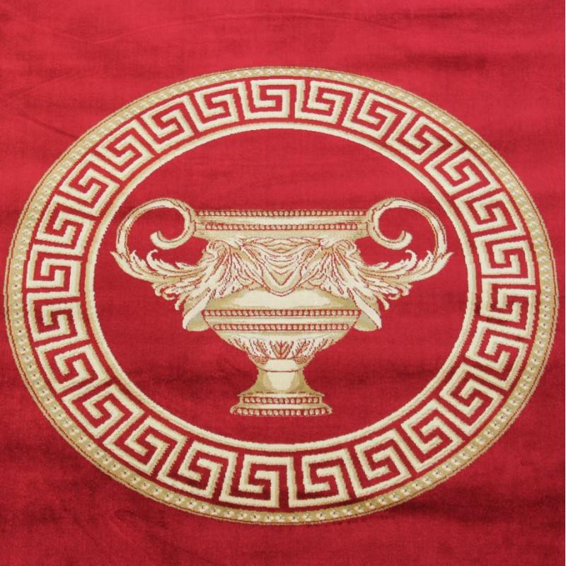Dywan z meandrem Versace + waza czerwony 152/230
