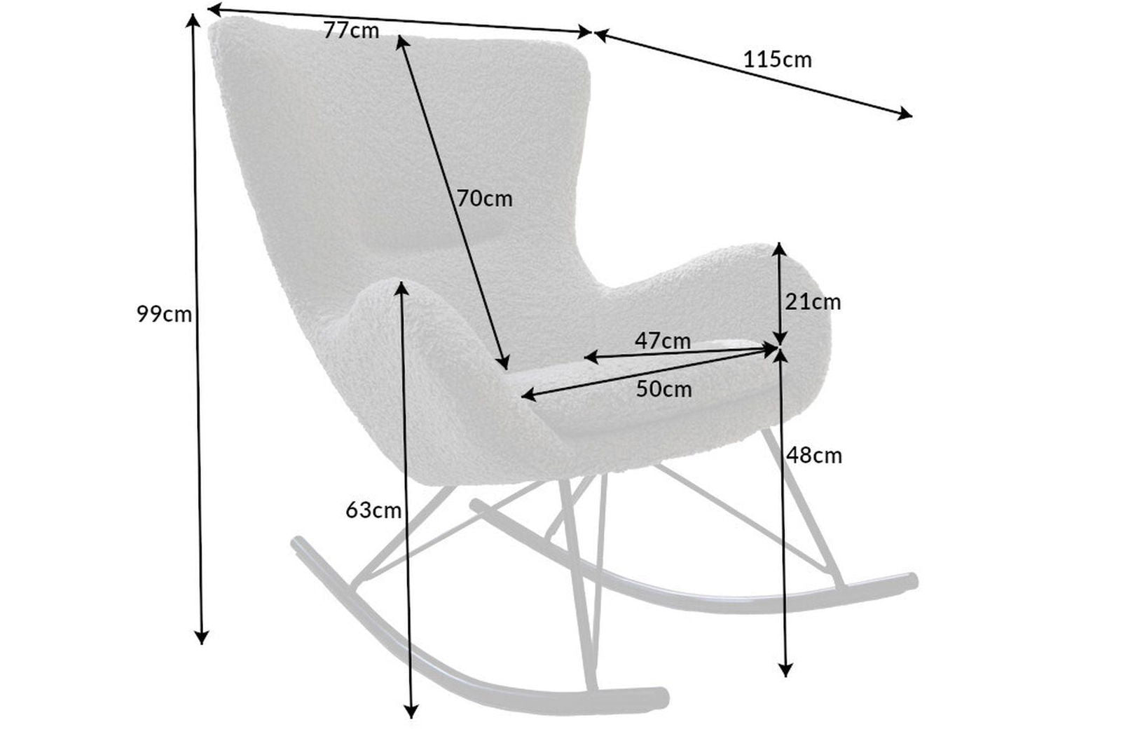 FOTEL SCANDINAVIA SZARY / 43140 / INVICTA INTERIOR