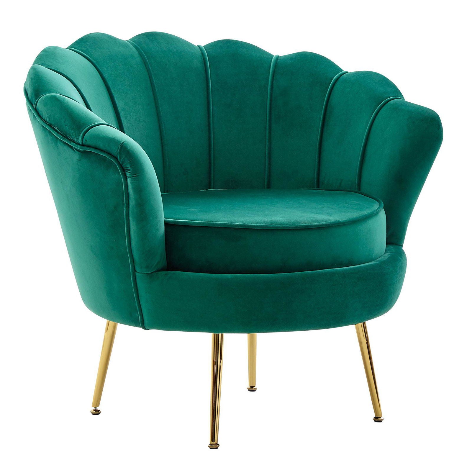 Fotel velvet zielony 81 cm Wohnling / WL6.432