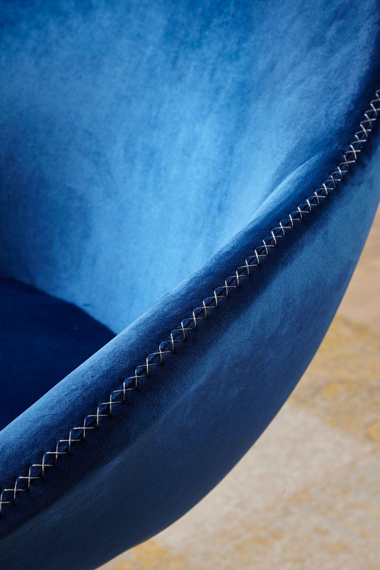 Fotel wypoczynkowy Club Chair Velvet niebieski Wohnling / WL5.920