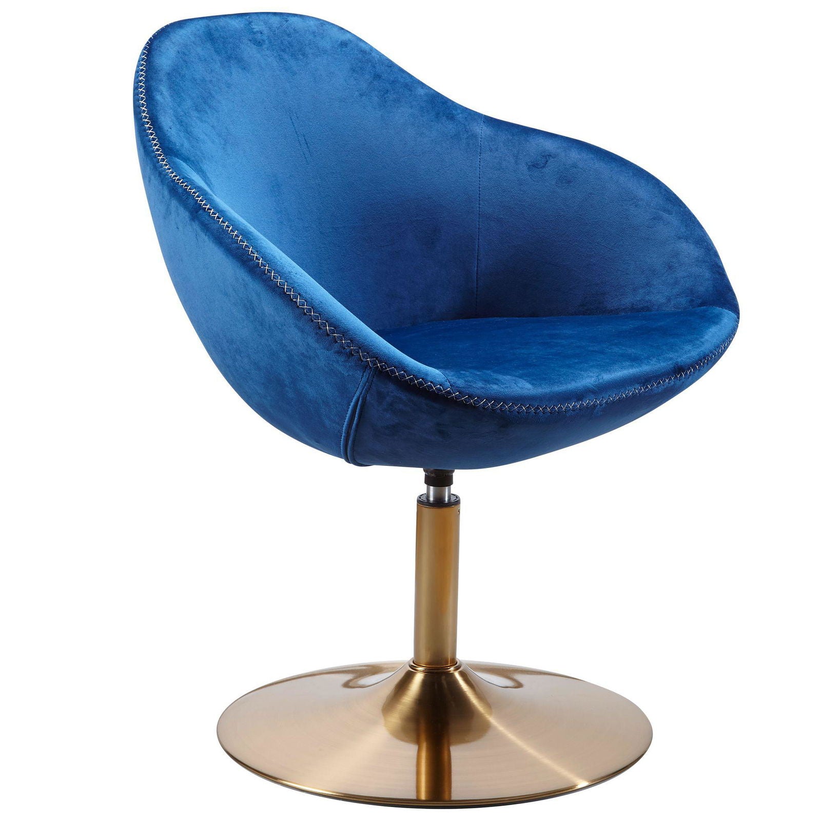 Fotel wypoczynkowy Club Chair Velvet niebieski Wohnling / WL5.920