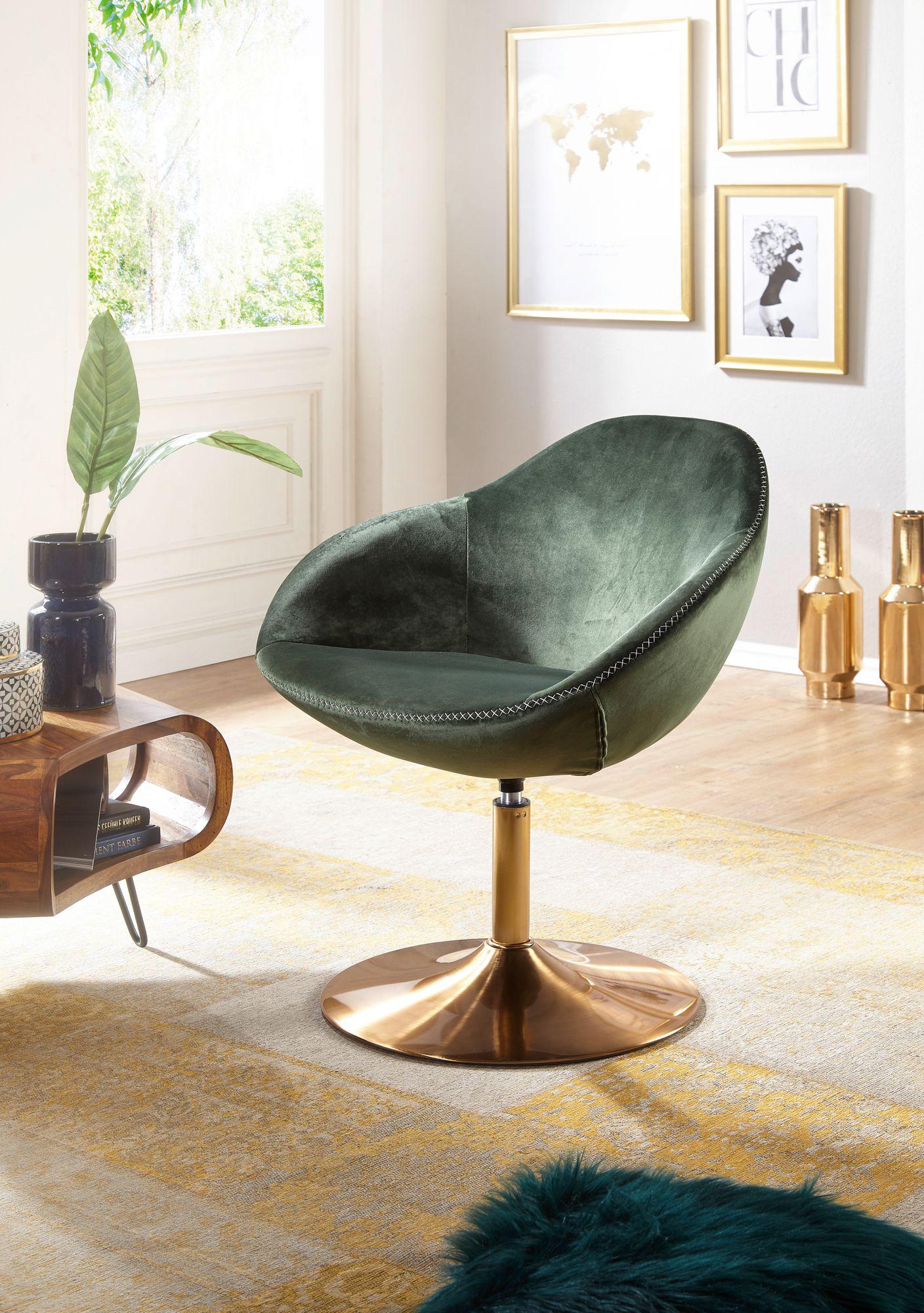 Fotel wypoczynkowy Club Chair Velvet zielony Wohnling / WL5.921