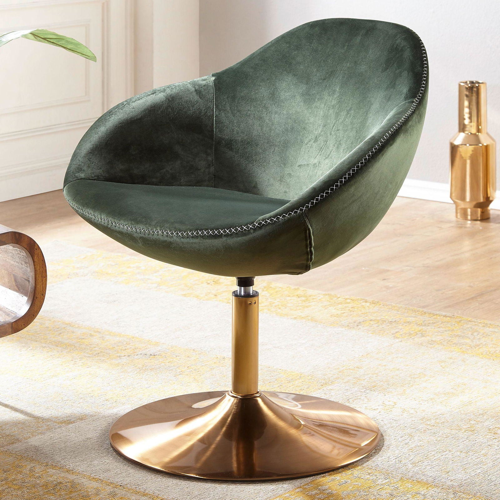 Fotel wypoczynkowy Club Chair Velvet zielony Wohnling / WL5.921