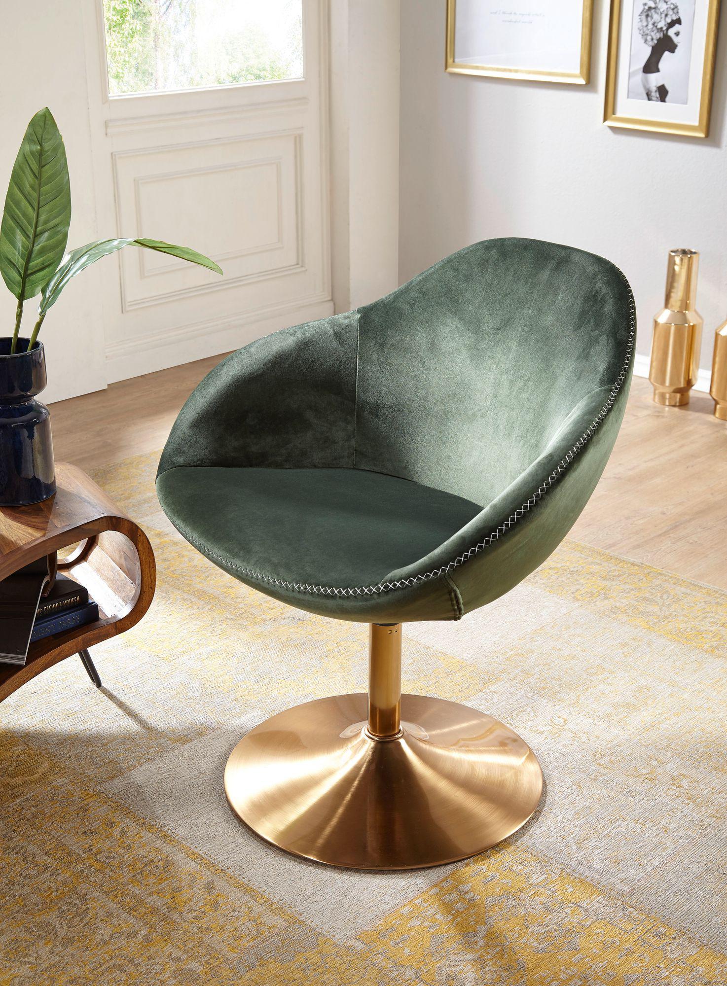 Fotel wypoczynkowy Club Chair Velvet zielony Wohnling / WL5.921