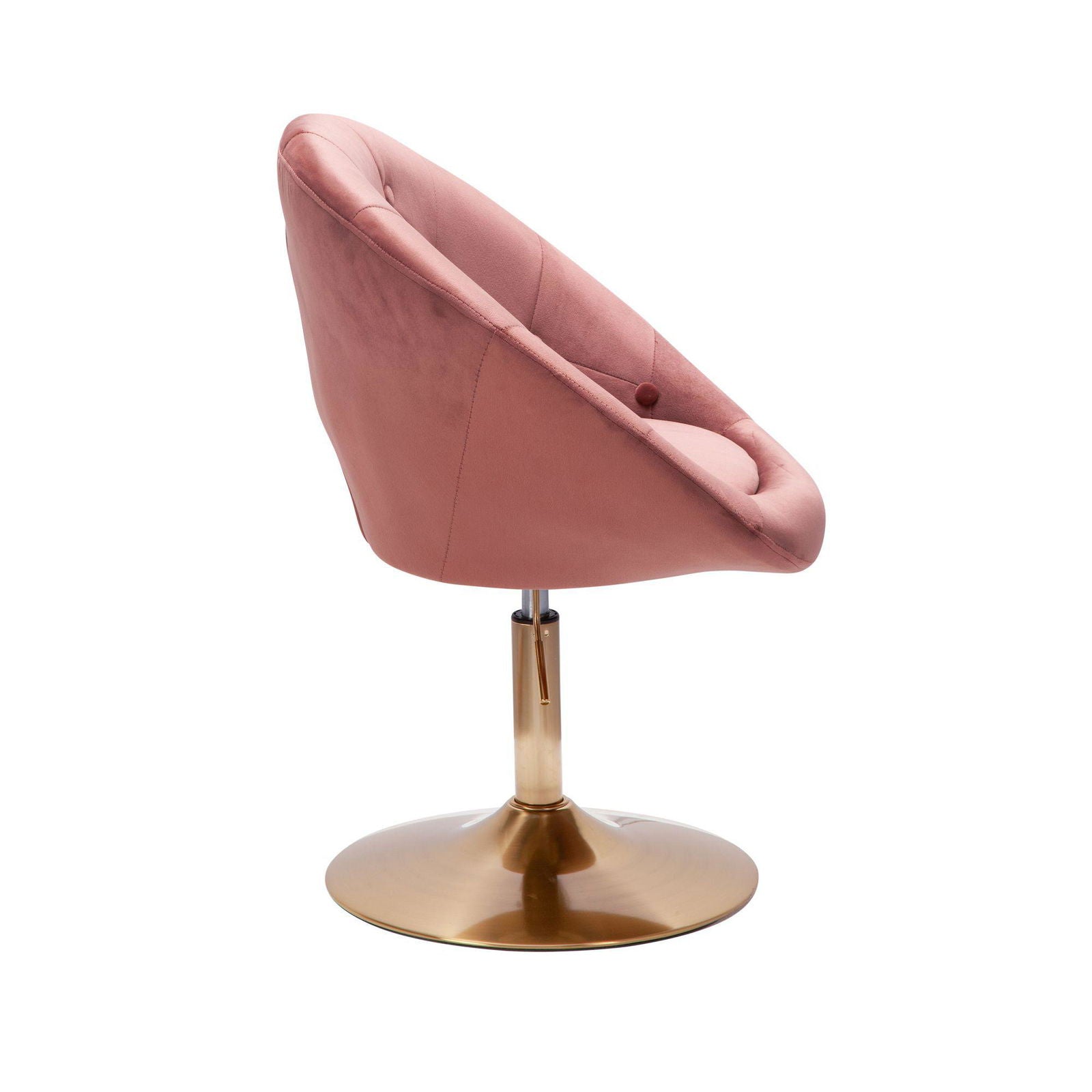 Fotel wypoczynkowy obrotowy Club Chair Velvet różowy Wohnling / WL6.300