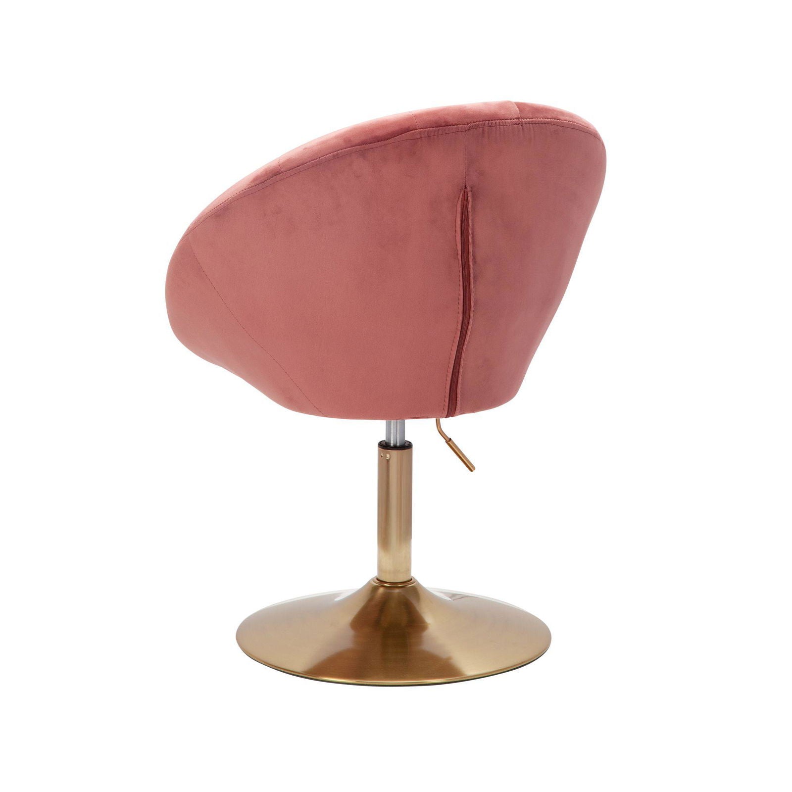 Fotel wypoczynkowy obrotowy Club Chair Velvet różowy Wohnling / WL6.300