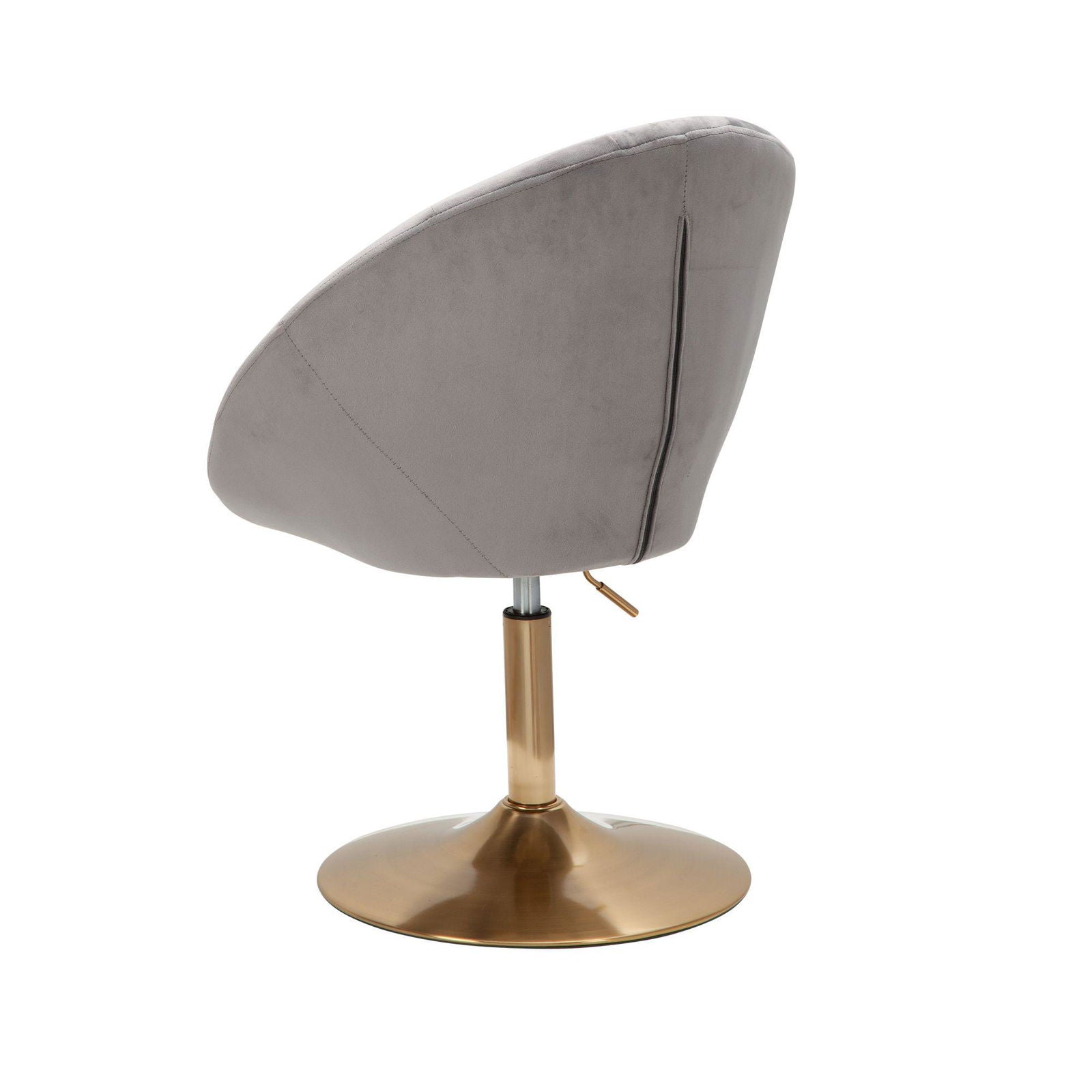 Fotel wypoczynkowy obrotowy Club Chair Velvet szary Wohnling/ WL6.299