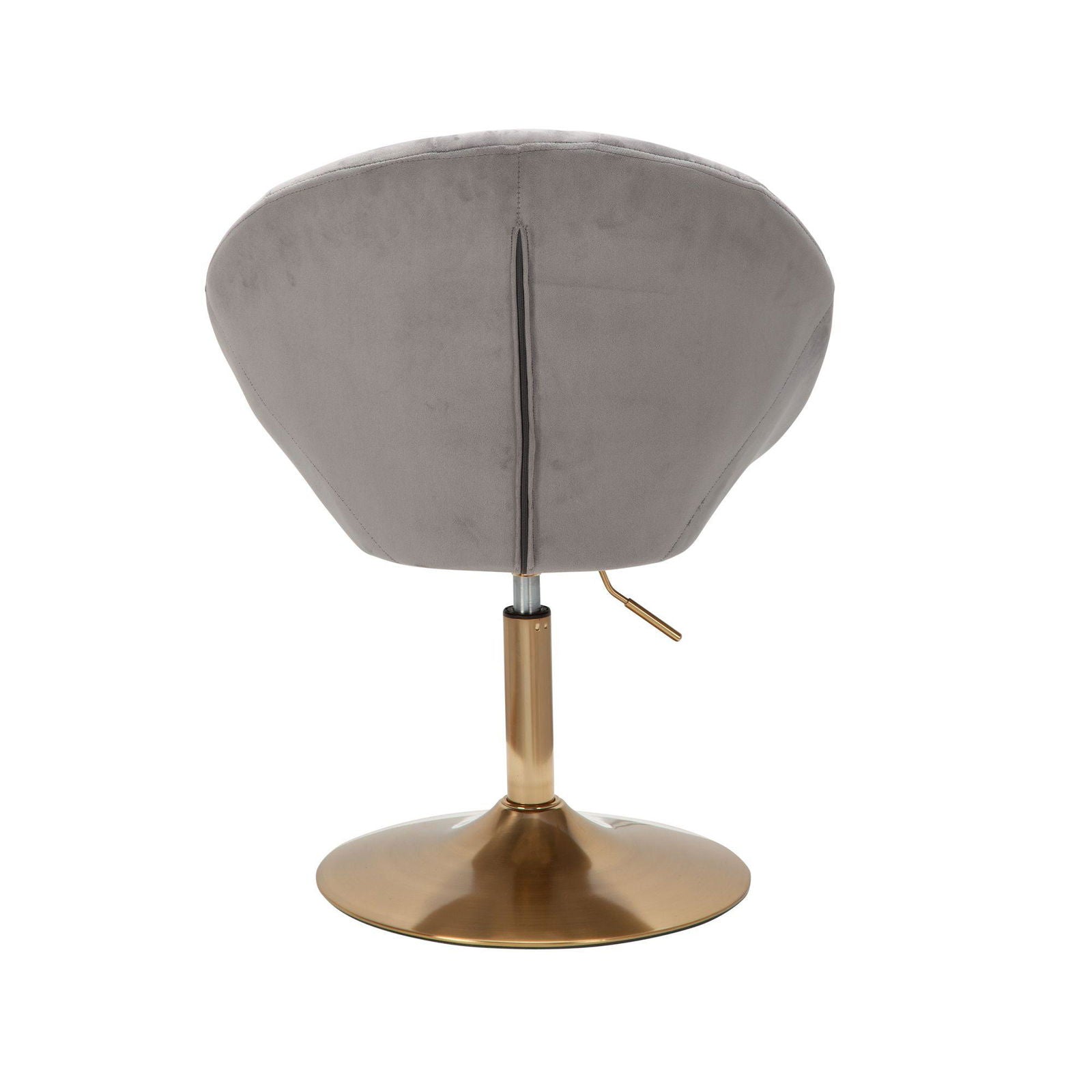 Fotel wypoczynkowy obrotowy Club Chair Velvet szary Wohnling/ WL6.299