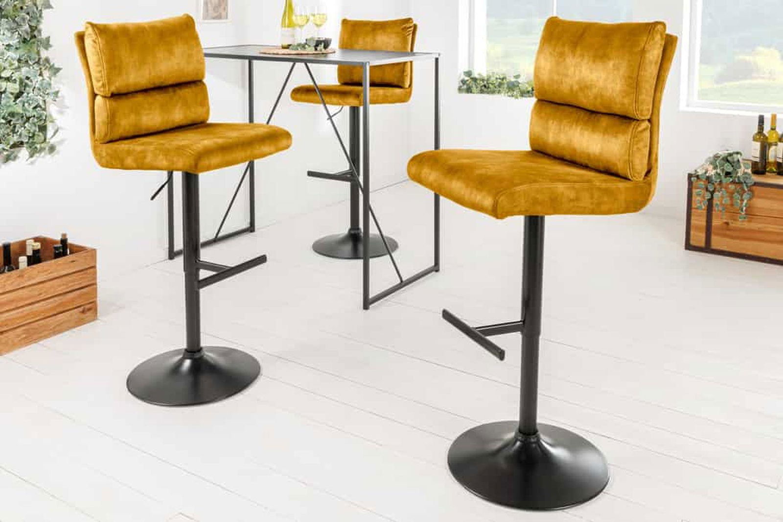 HOKER COMFORT MUSZTARDOWO ŻÓŁTY / 43652 / INVICTA INTERIOR