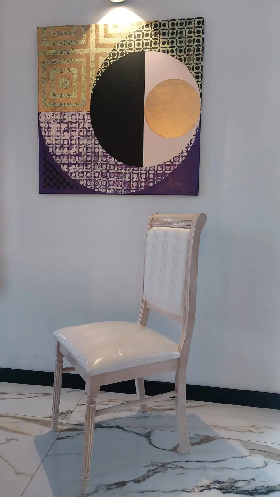 WŁOSKIE NOWOCZESNE KRZESŁO AURORA BEŻOWE TKANINA GRECA / ACCA DESIGN ACCA DESIGN