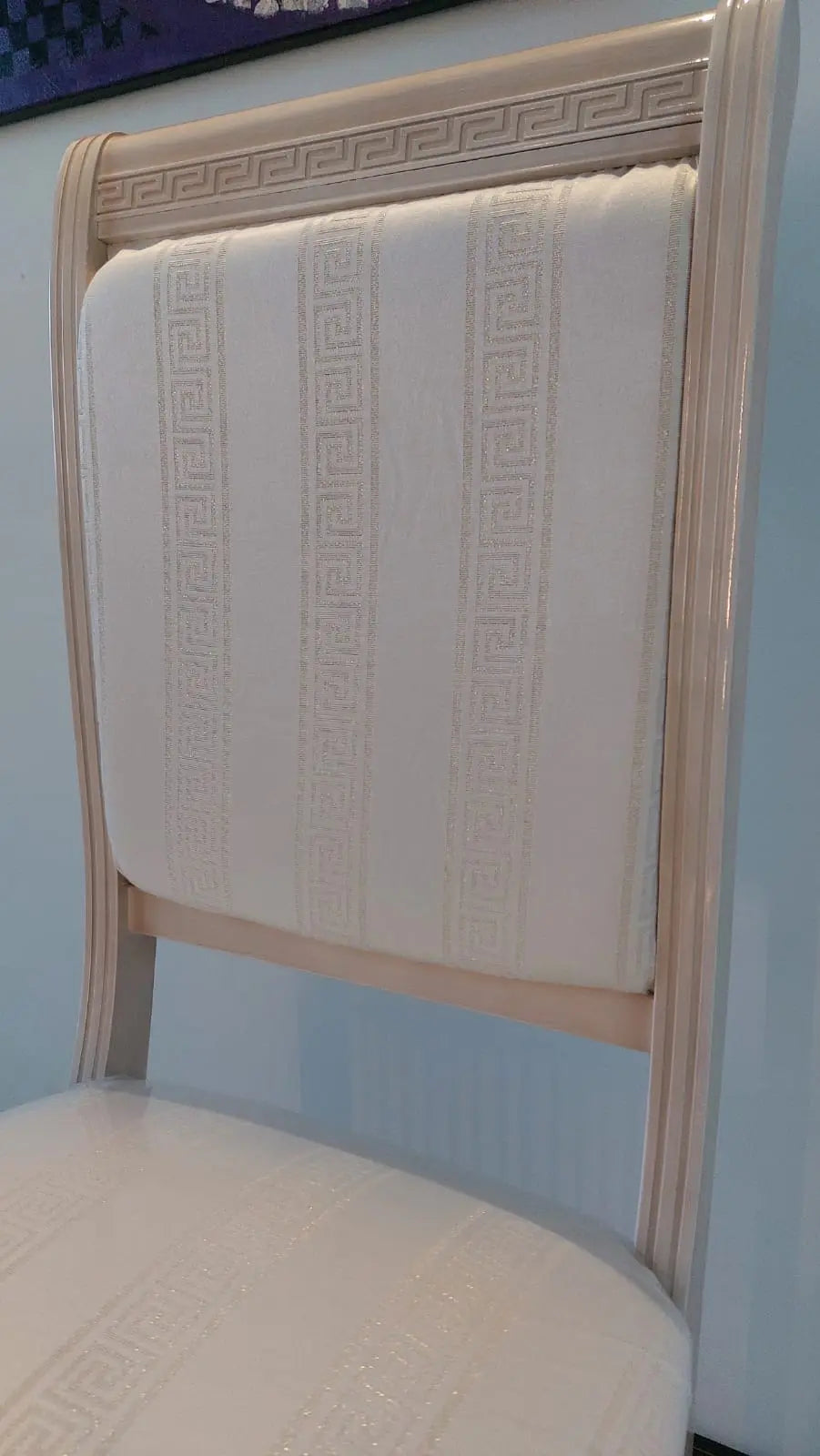 WŁOSKIE NOWOCZESNE KRZESŁO AURORA BEŻOWE TKANINA GRECA / ACCA DESIGN ACCA DESIGN
