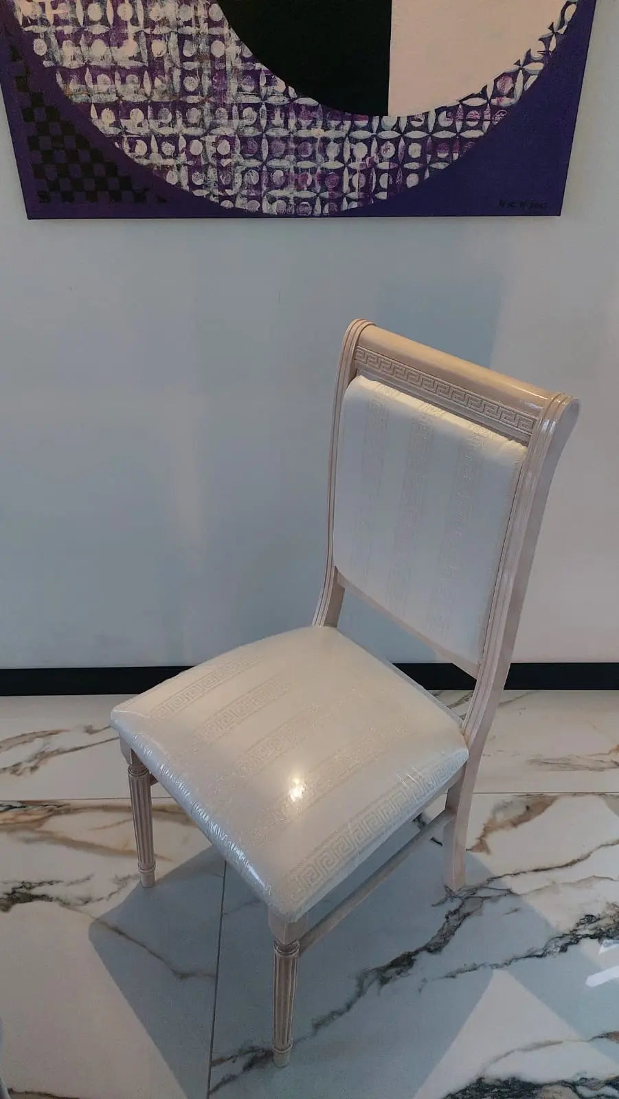 WŁOSKIE NOWOCZESNE KRZESŁO AURORA BEŻOWE TKANINA GRECA / ACCA DESIGN ACCA DESIGN
