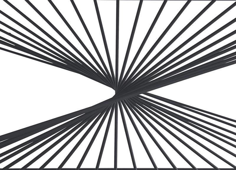 INFINITY 2  ława popielaty marmur + czarna podstawa / HAL