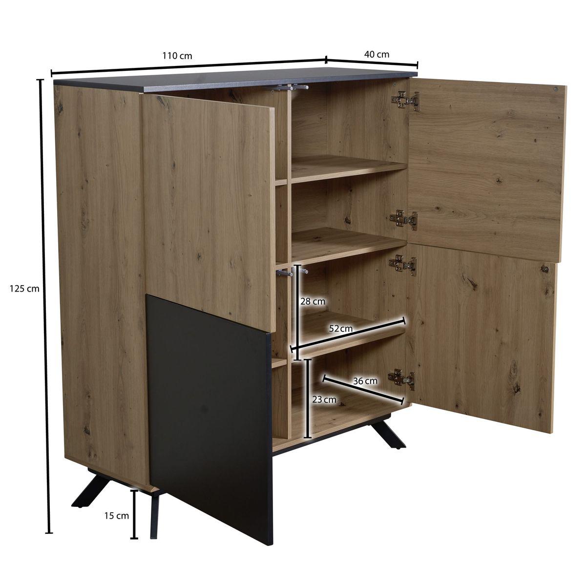 KOMODA WOHNLING MDF OPTYKA DĘBU / WL6.661
