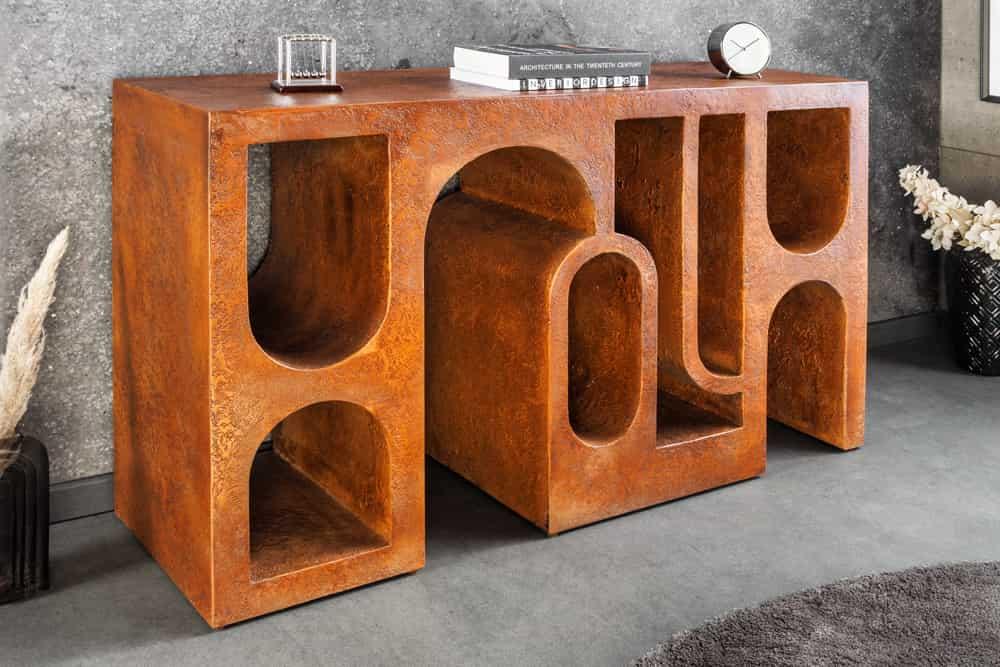 KONSOLA ART AMBIENTE KOLOR MIEDZIANY / 44309 / INVICTA INTERIOR