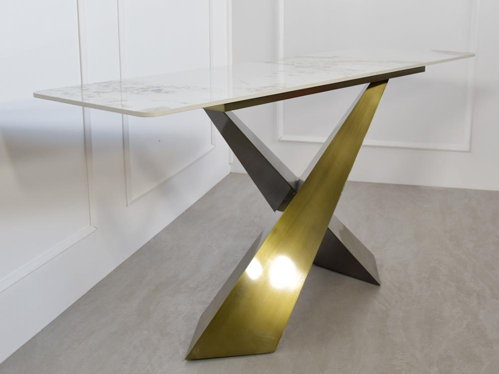 KONSOLA OPTYKA BIAŁY MARMUR / EH