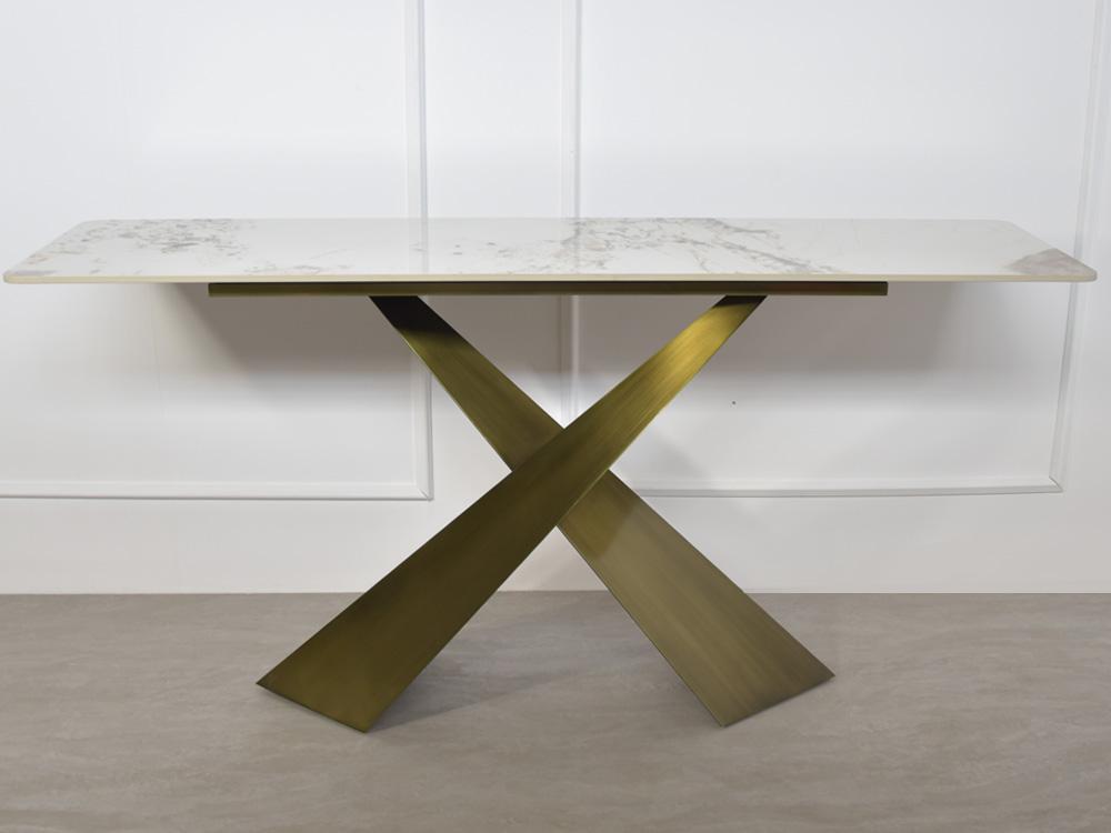 KONSOLA OPTYKA BIAŁY MARMUR / EH