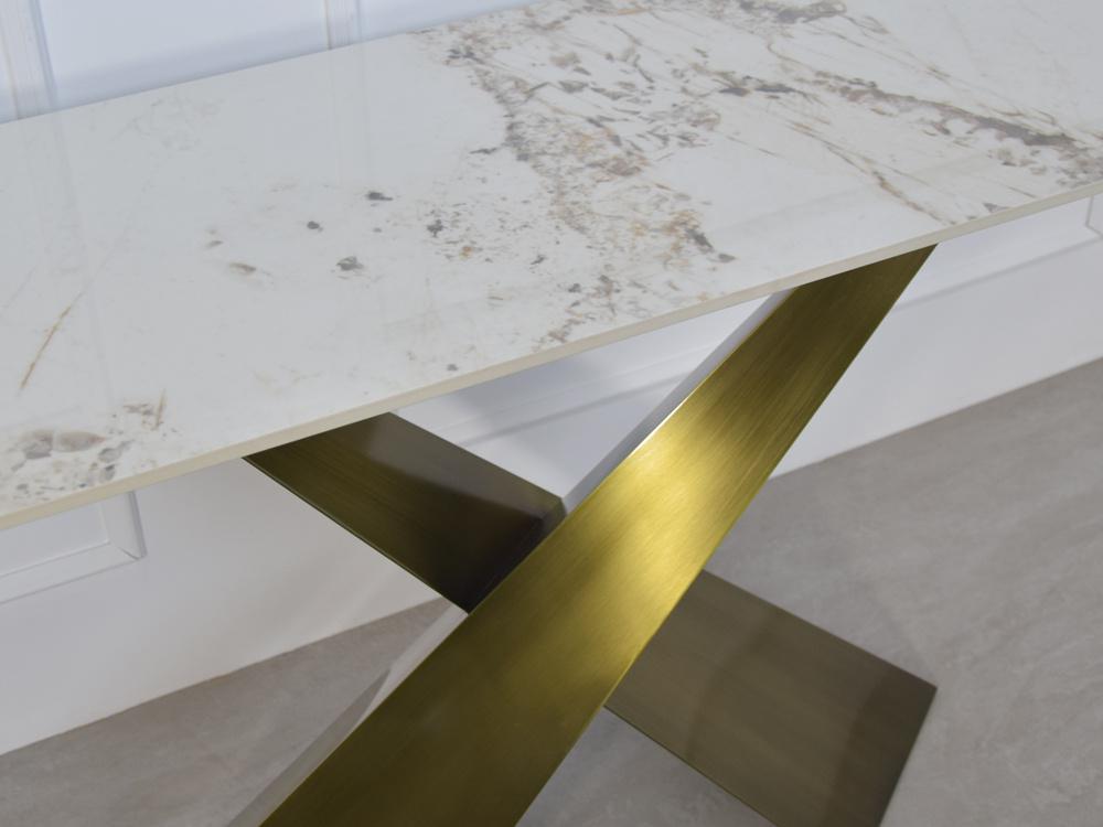 KONSOLA OPTYKA BIAŁY MARMUR / EH