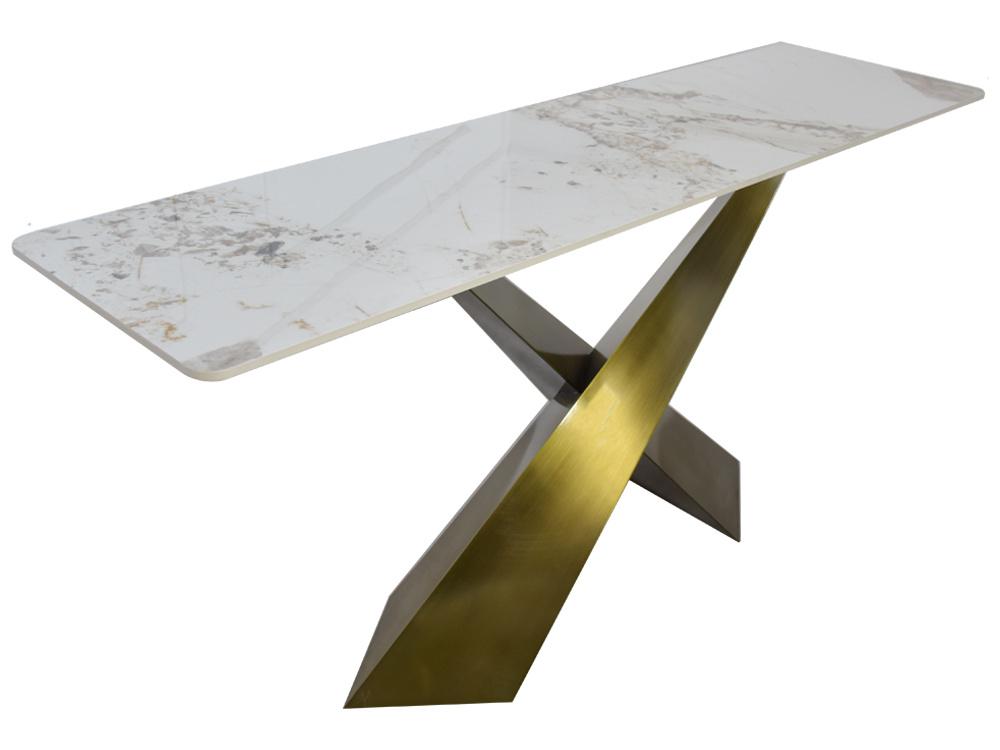 KONSOLA OPTYKA BIAŁY MARMUR / EH